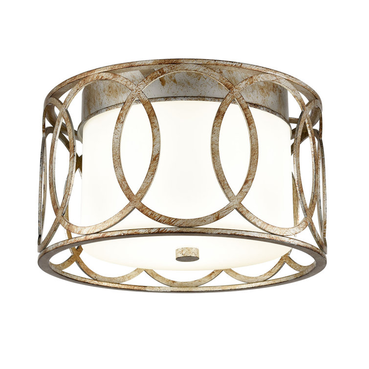 Gracie Oaks Godo 12'' Simple Drum LED Flush Mount & Reviews Wayfair