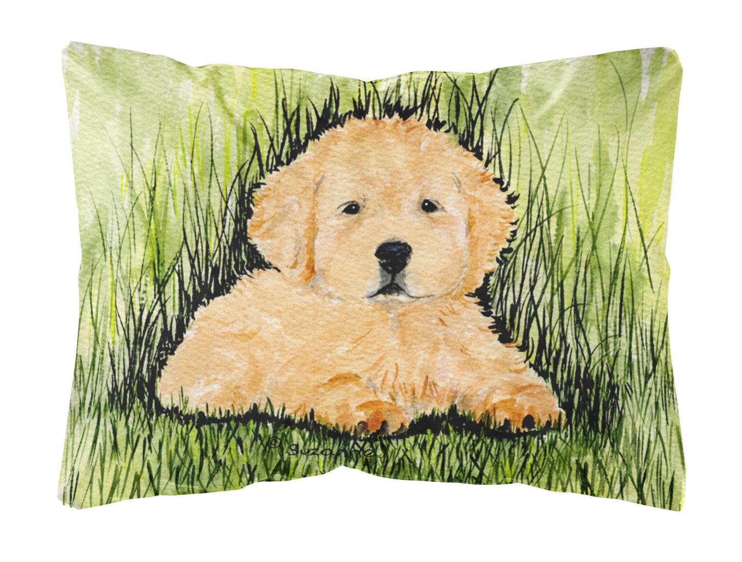 golden retriever throw pillow