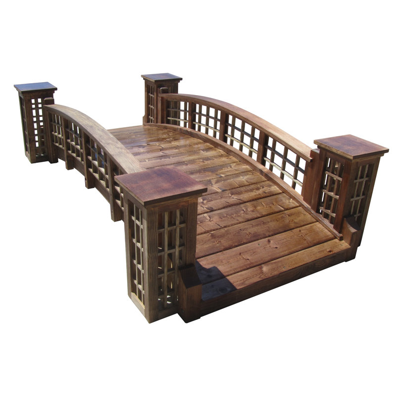 Samsgazebos Trellis Wood Garden Bridge Wayfair Trellis Wood Garden Bridge