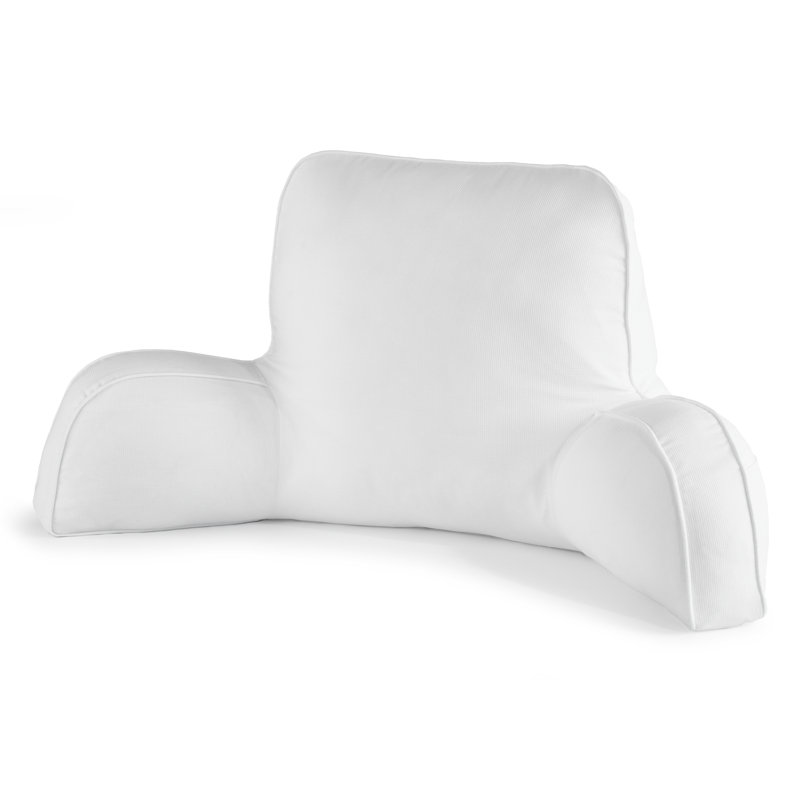 white backrest pillow