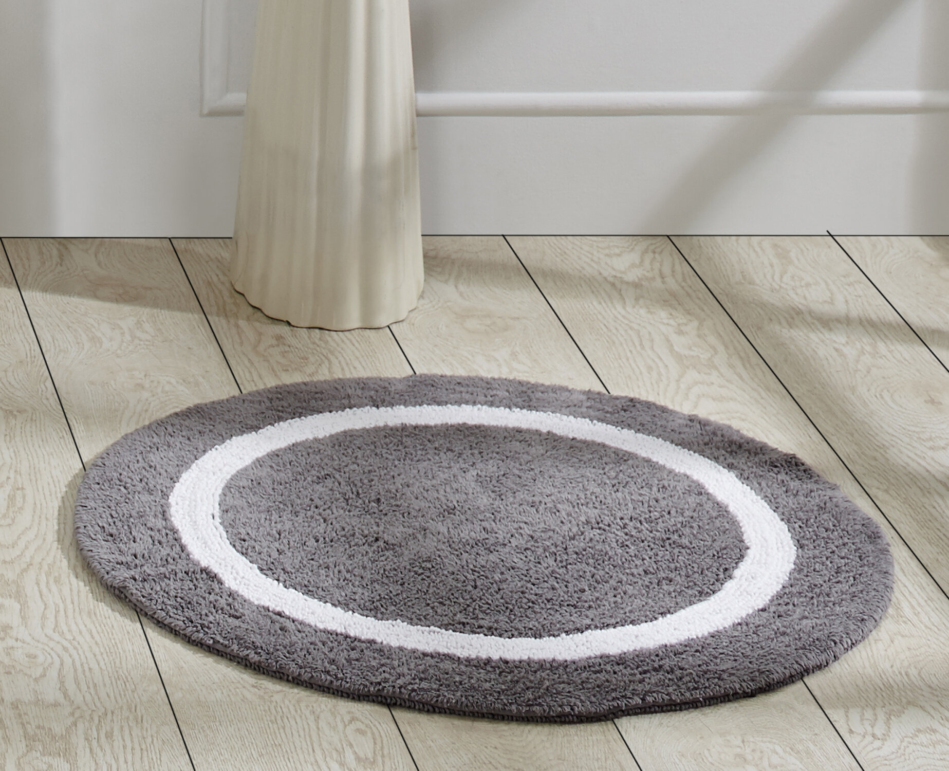 Breakwater Bay 100 Cotton Ultra Soft Reversible 30" Round Bath Rug