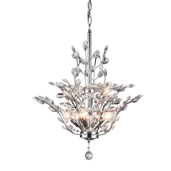 Rosdorf Park Brookleigh Leaf 9 Light Crystal Chandelier Reviews Rosdorf Park Brookleigh Leaf 9 Light Crystal Chandelier Reviews Wayfair