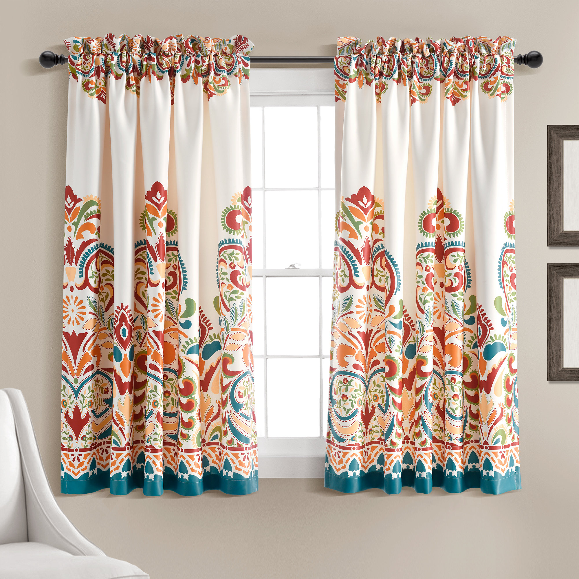 World Menagerie Rieder Polyester Room Darkening Curtain Pair & Reviews |  Wayfair