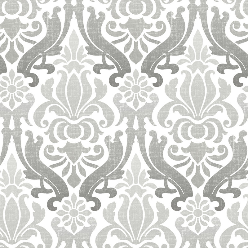 Woolbright Nouveau 18 X 20 5 Damask Peel And Stick Wallpaper Roll Reviews Joss Main