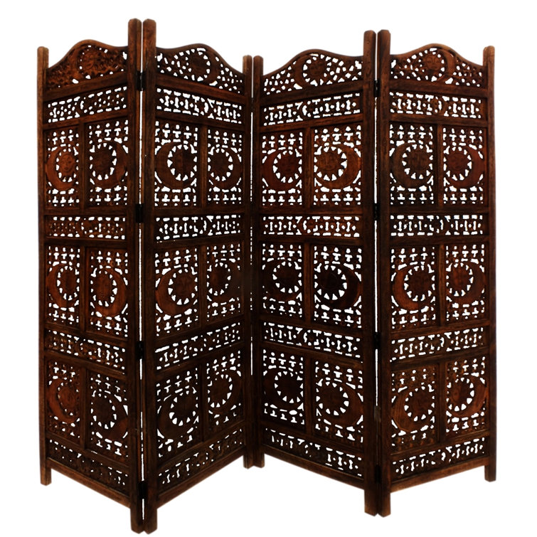 Bloomsbury Market Jarett 80 W X 71 H 4 Panel Folding Room Divider Reviews Wayfair