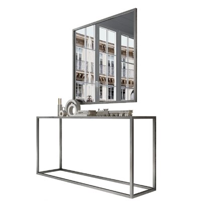 17 Stories Cirencester Console Table and Mirror Set  Size: 31.5" H x 59.06" W x 15.75" D