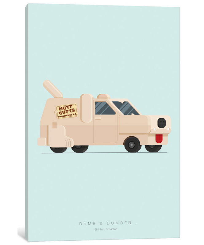 East Urban Home Famous Cars Series Dumb And Dumber Graphic Art