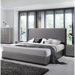 Carmichaels Upholstered Platform Bed by Wade Logan