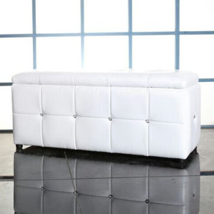 Go to store & view more images Warehouse of Tiffany Forza Upholstered Storage Bench