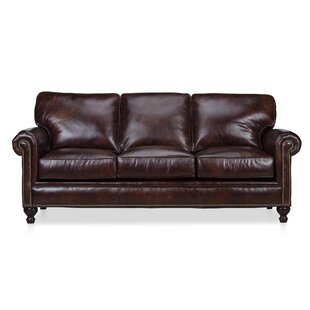 Mielke Leather Sofa By Darby Home Co