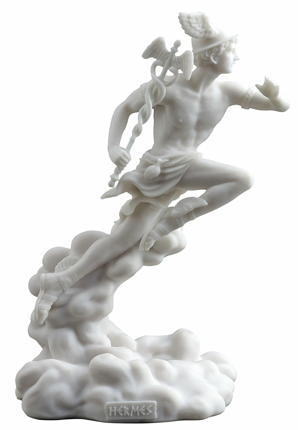 Astoria Grand Dominique Hermes Greek God Running On Clouds Figurine Reviews Wayfair