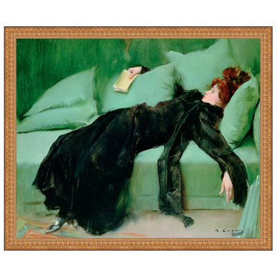 After the Ball Young Decadent 1895' Framed Oil Painting Print on Canvas