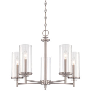 Go to store & view more images Aspasia5-Light Shaded Chandelier by Wrought Studio