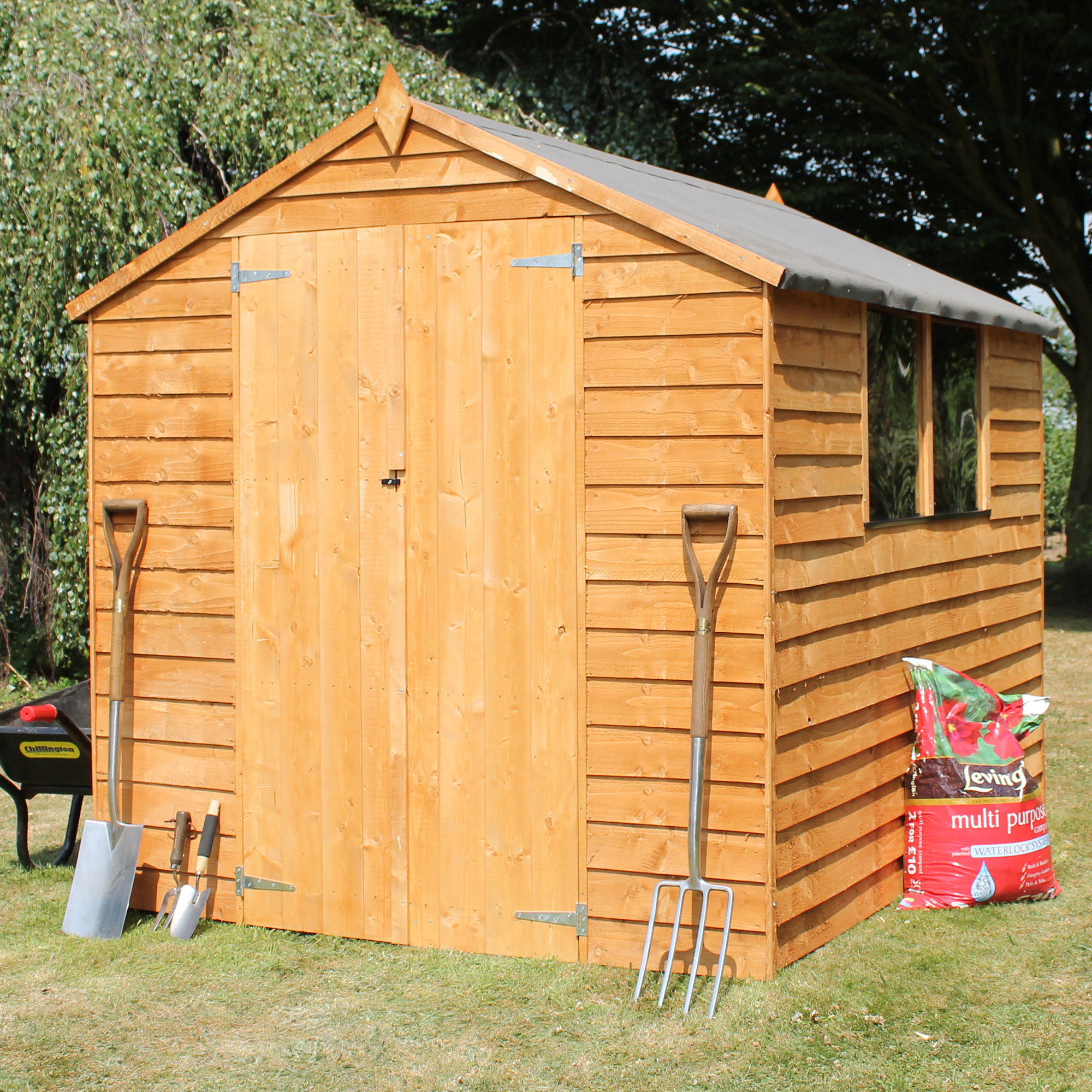 Wfx Utility 6 Ft W X 8 Ft D Overlap Apex Wooden Shed Reviews