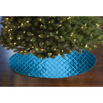 light blue tree skirt