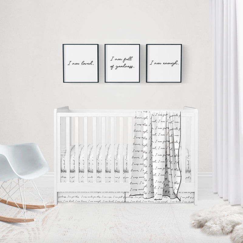 white crib blanket