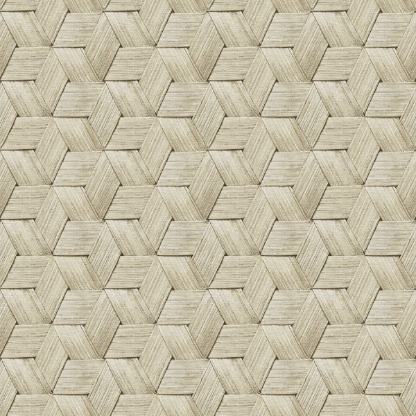 East Urban Home Ratan Basket Weave 10m X 52cm Wallpaper Roll