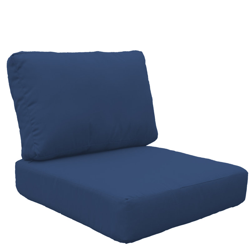 Madison Ave Kathy Ireland Homes & Gardens By TK Classics Cushion Cover Set Fabric: Navy Performance