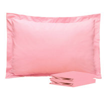 rose colored pillow shams