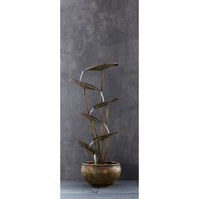 Churdan Metal Lotus Fountain
