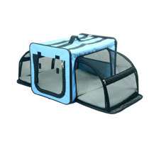 medium blue dog crate