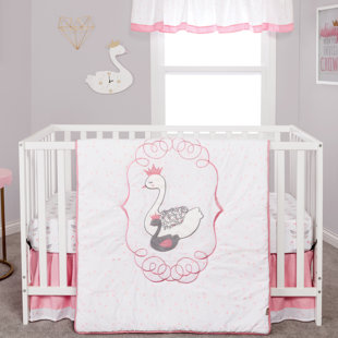 swan cot bedding