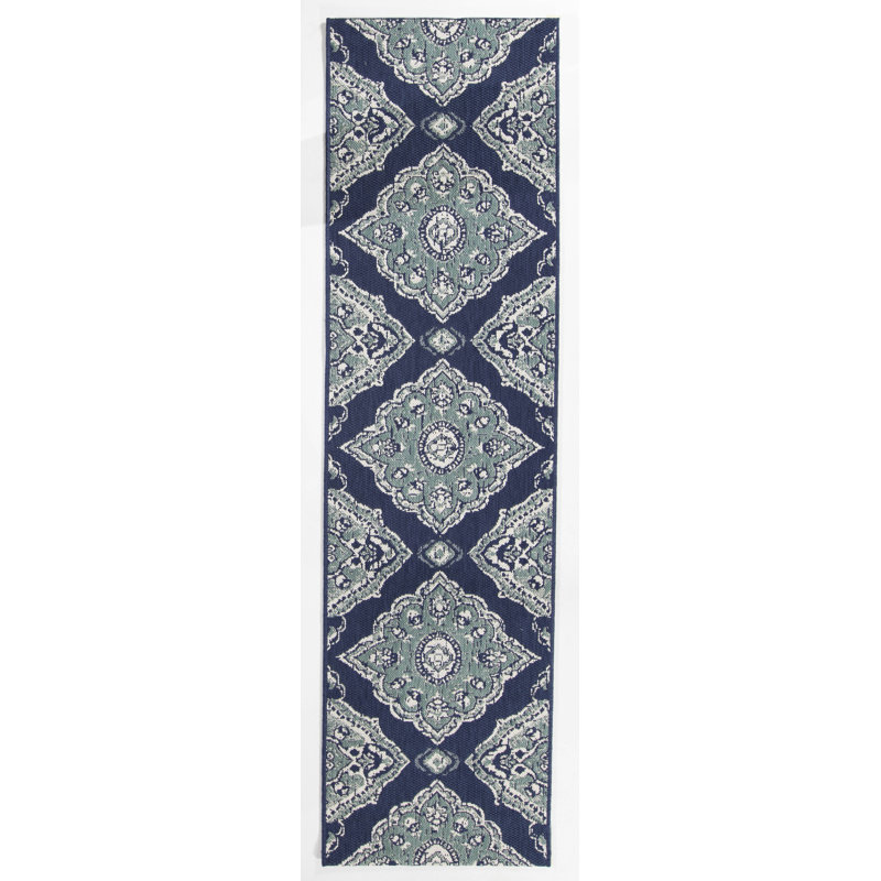 Balta Star Oriental Navy Blue Indoor Outdoor Area Rug Reviews Wayfair