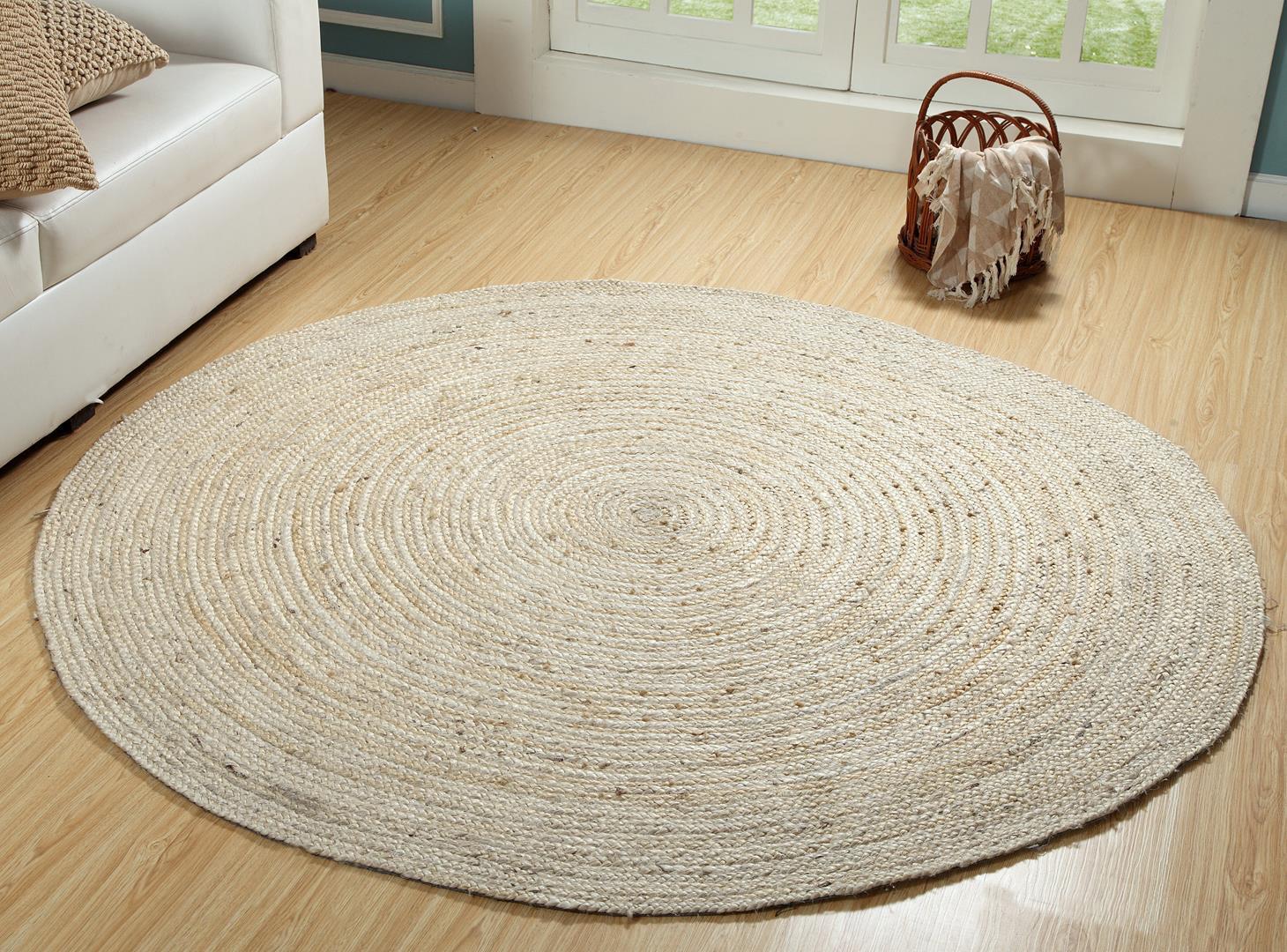Dovecove Handmade Braided Jute/Sisal Natural Rug Wayfair