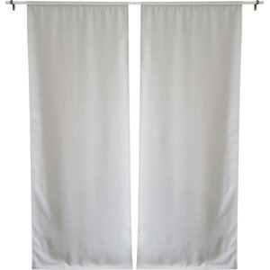 Solid Blackout Thermal Rod Pocket Curtain Panels (Set of 2)