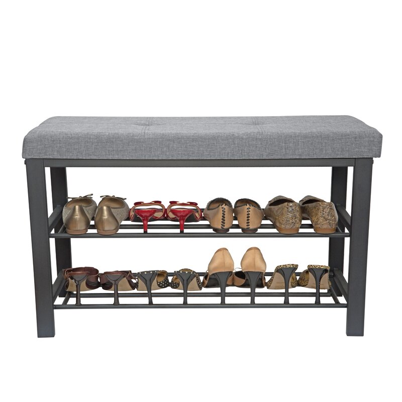 Winston Porter Kolten Entryway Upholstered Shoe Storage Bench Reviews Wayfair Ca