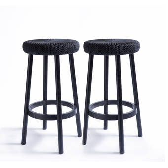 Novogratz Riley Outdoor 29 Patio Bar Stool Wayfair