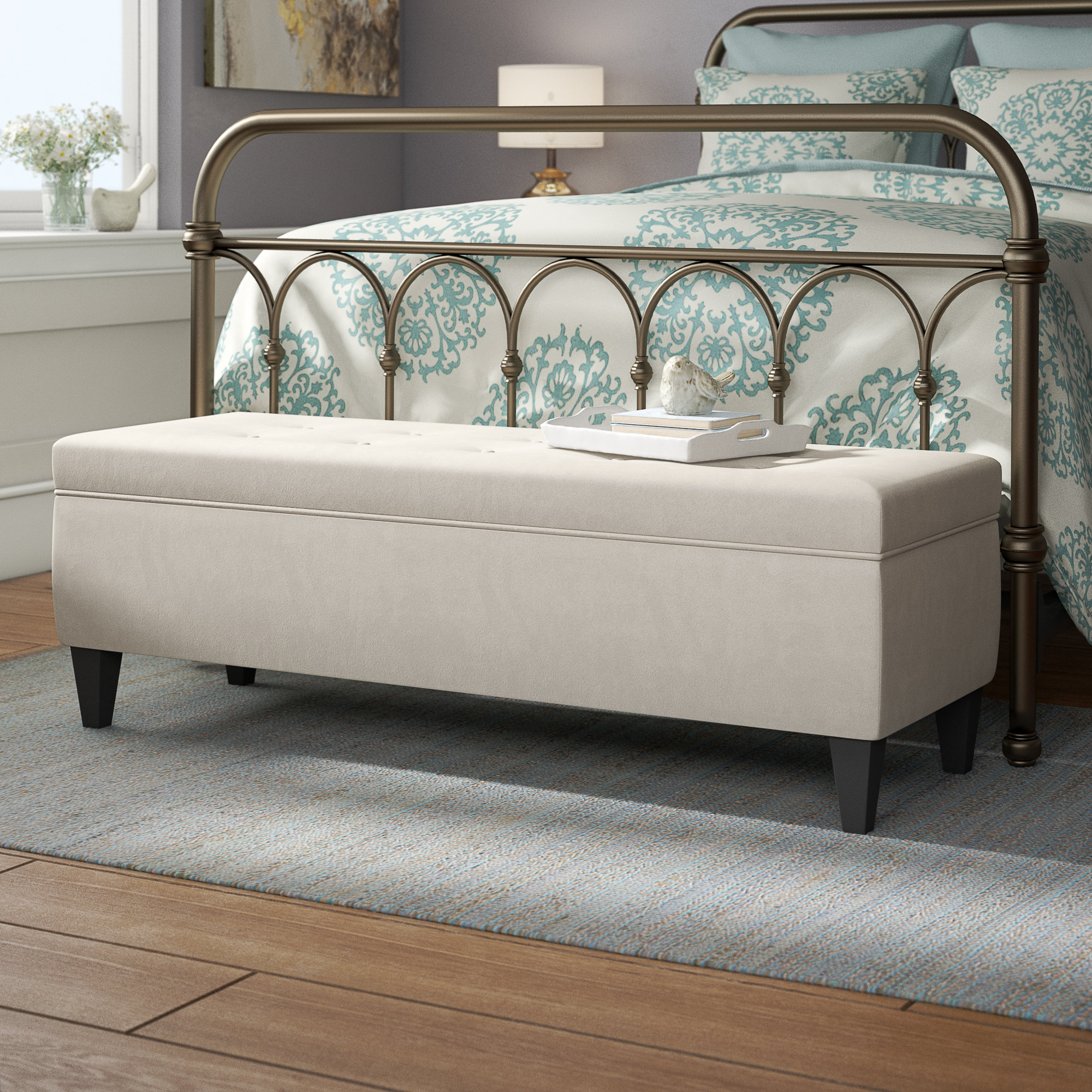 Potrero Fabric Storage Bench Potrero Fabric Storage Bench