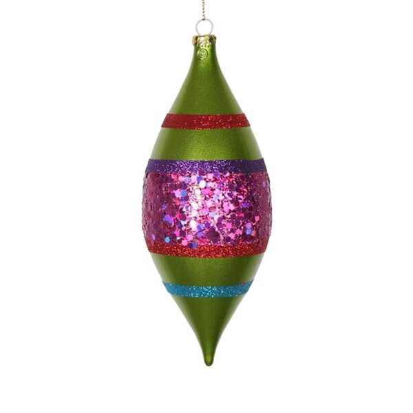 20 mini shatterproof Christmas ornaments gold purple green red glittered 