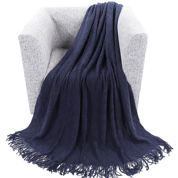 Navy Blue Sofa Throw Wayfair