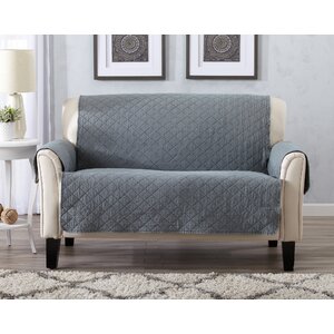 Great Bay Home Box Cushion Loveseat Slipcover