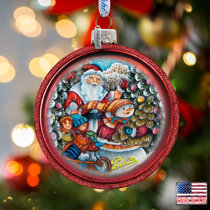 Details about   Candy Cane Train Glass Christmas Ornament 