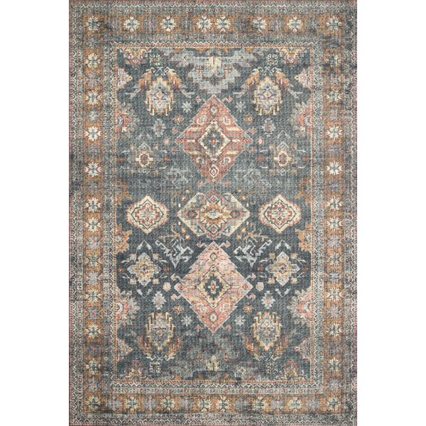 Bungalow Rose Skye Rust Area Rug & Reviews | Wayfair Skye Rust Area Rug