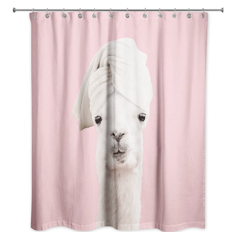 pink shower curtains bath