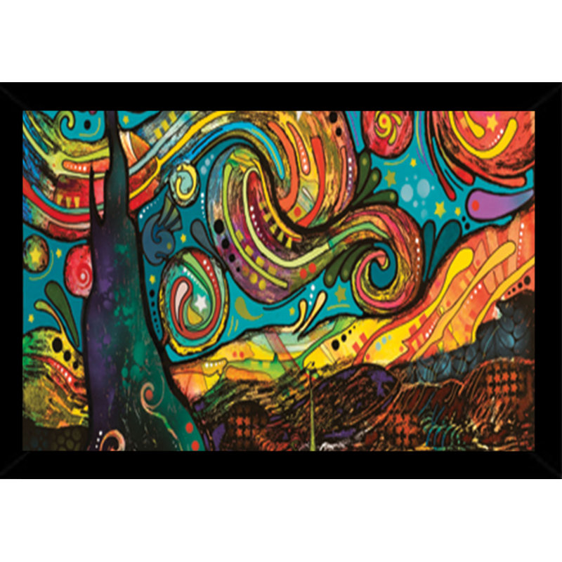 Frame Usa Starry Night By Dean Russo Plastic Framed Painting