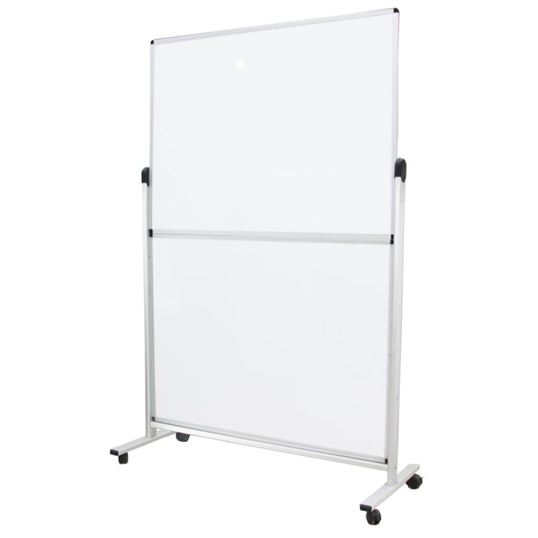 VIZPRO DoubleSided Room Divider Mobile Whiteboard, 48" x 36