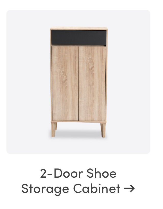2-Door Shoe Storage Cabinet
