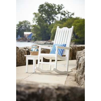 Alanna Porch Rocking Chair Beachcrest Home Finish: White