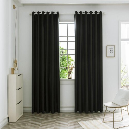 Eider & Ivory™ Killoren Solid Blackout Single Curtain ...