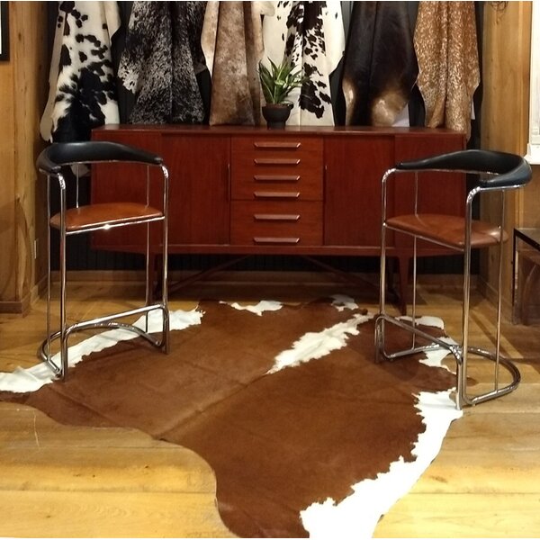New Large Cowhide Rug Patchwork Cowskin Cow Hide Leather Carpet Gray. 