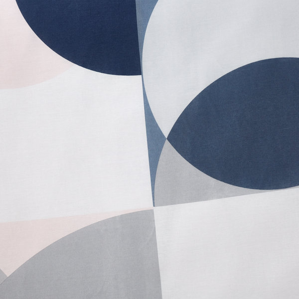 Catherine Lansfield Set Copripiumino Singolo Sirkel Geo – Colore Ocra – Ispirato Al Bauhaus - 5
