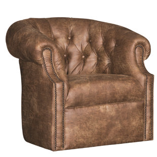 Cuellar Swivel Barrel Chair by Darby Home Co