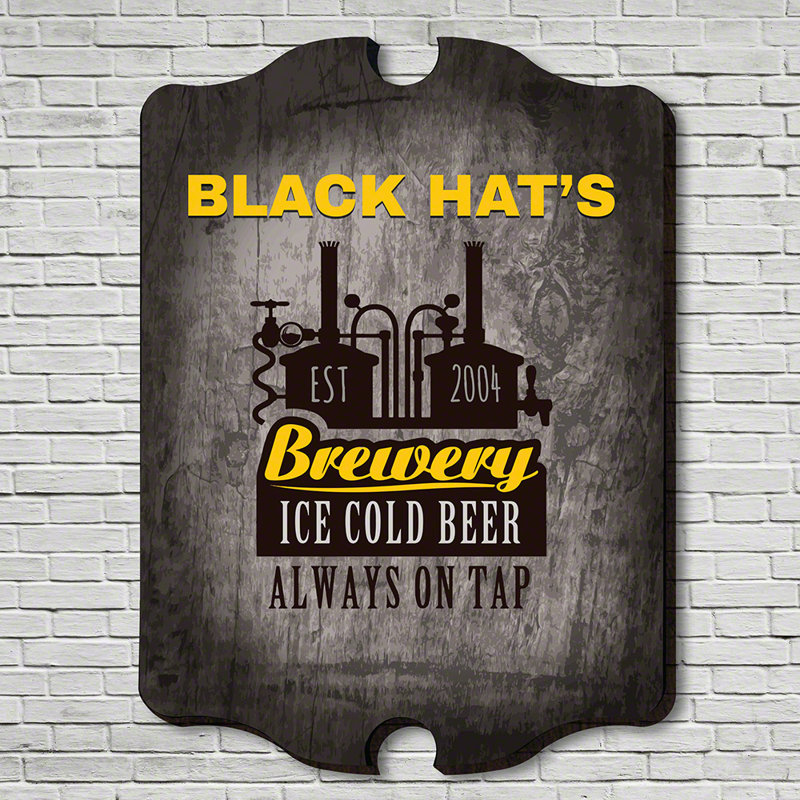 Home Wet Bar Basement Brewery Personalized Bar Sign Wall Decor Wayfair