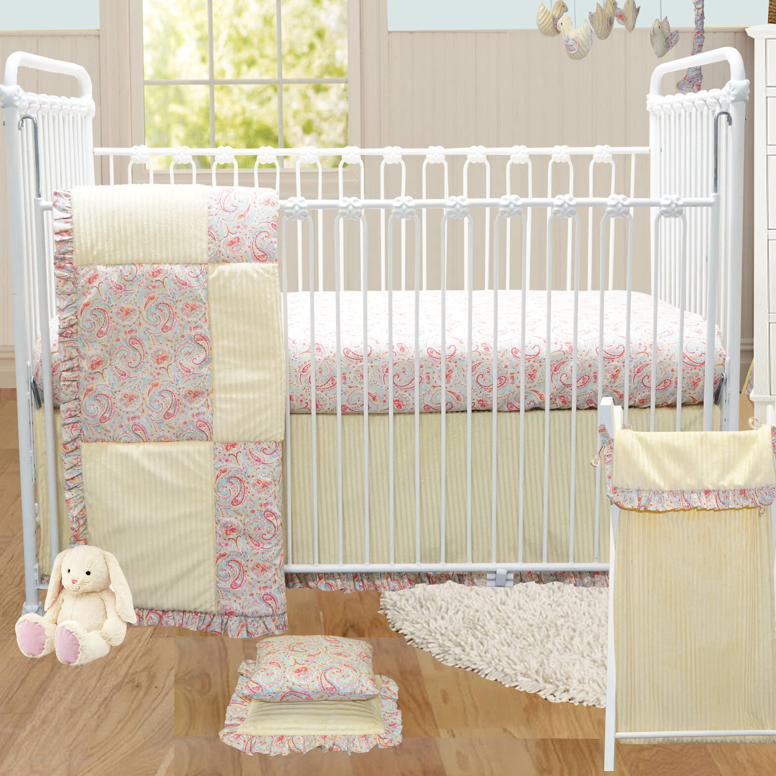 Harriet Bee Gustave Paisley 3 Piece Crib Bedding Set Wayfair