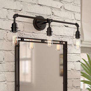 Best Kash 3-Light Metal Vanity Light By Williston Forge Wall Lights Kash 3-Light Metal Vanity Light By Williston Forge Wall Lights