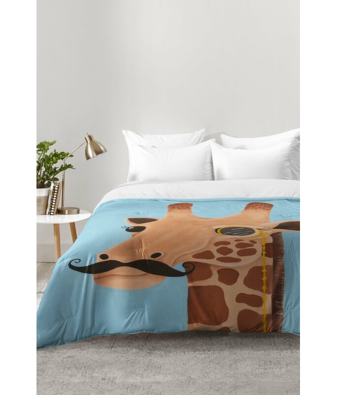 East Urban Home Gentleman Giraffe Comforter Set Wayfair